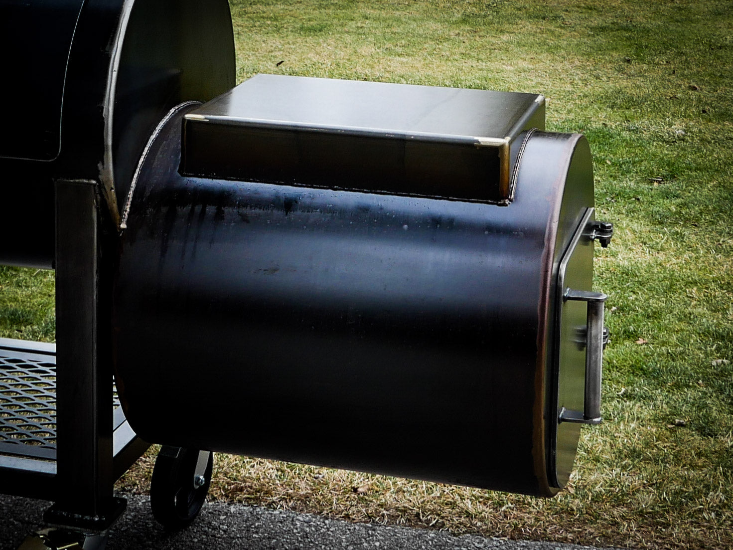 Bbq smoker fire box best sale